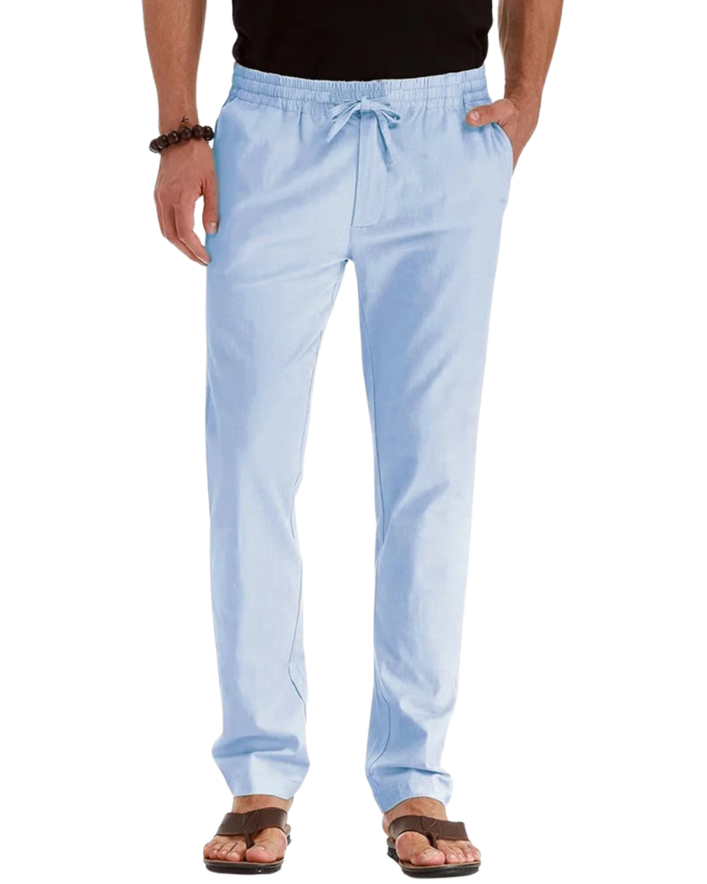 Pantalon en coton et lin