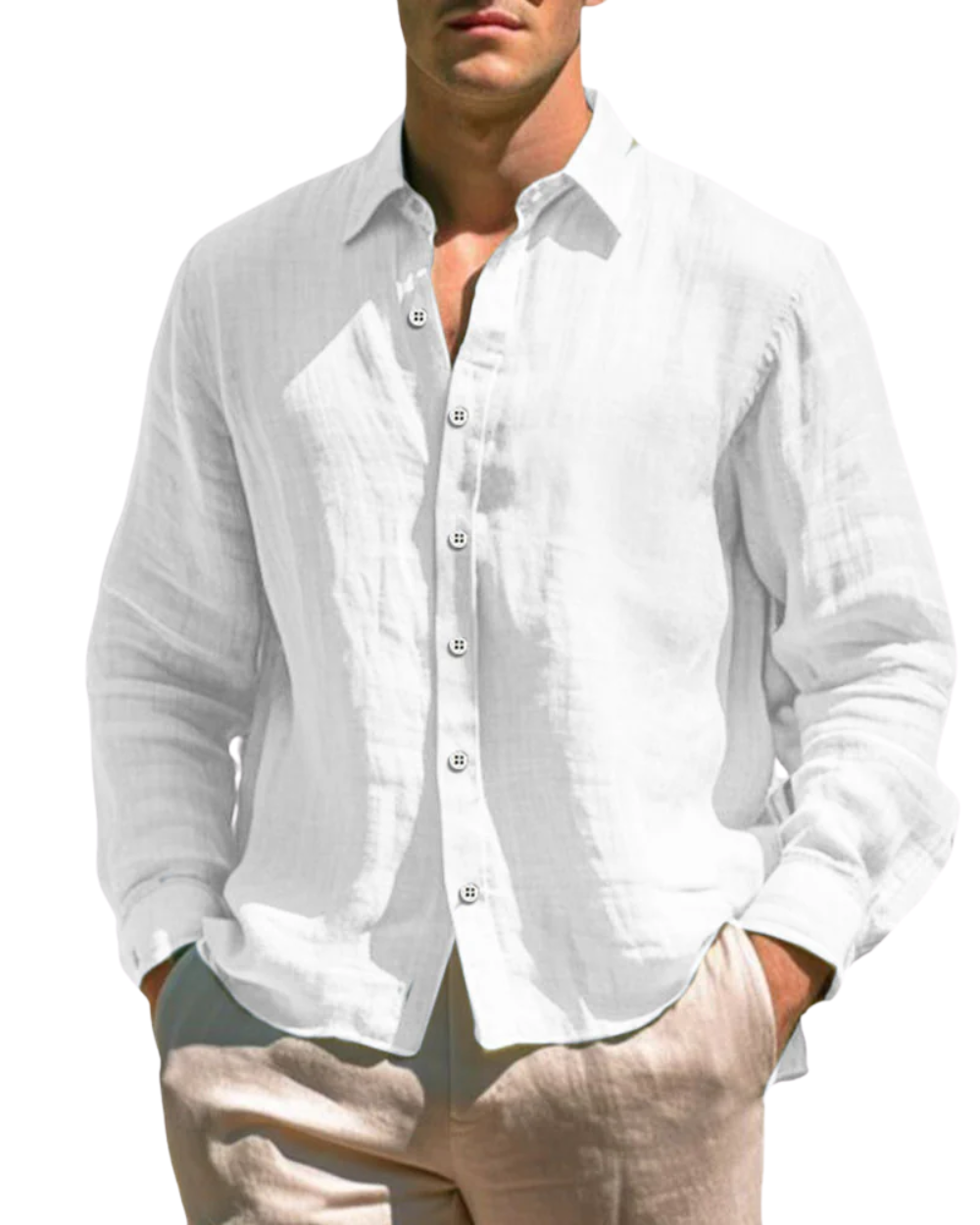 Chemise décontractée en lin