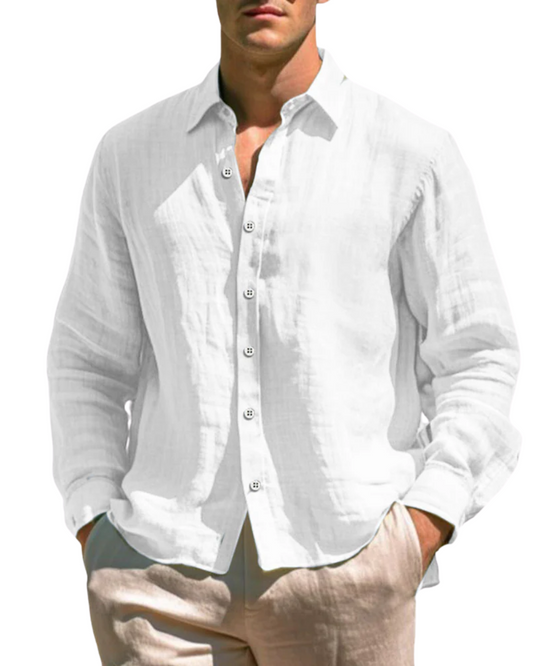 Chemise décontractée en lin