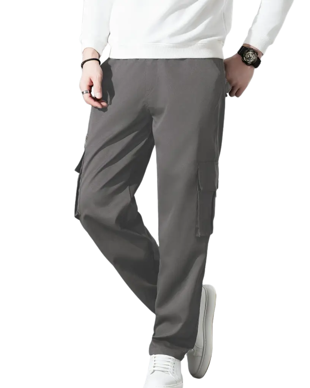 Pantalon cargo ample
