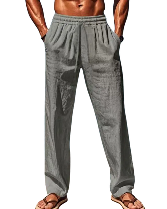 Pantalon en lin Hawaï