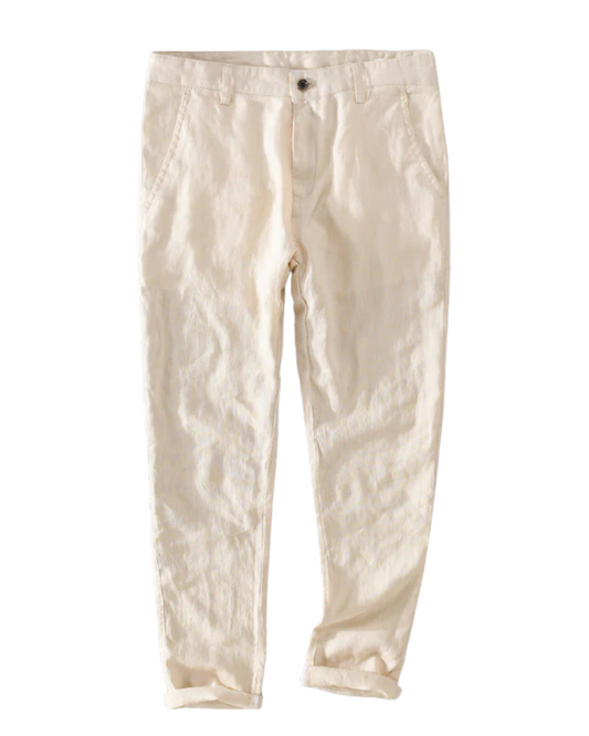 Pantalon en lin de qualité supérieure