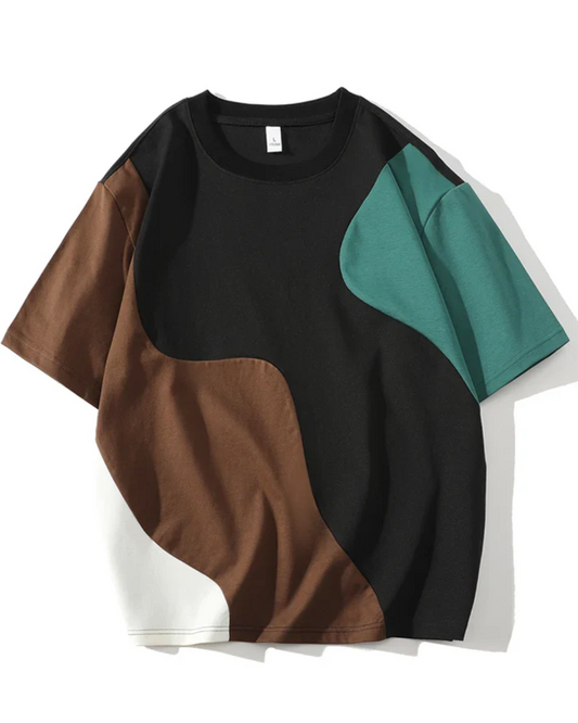 Tee-shirt décontracté à écusson