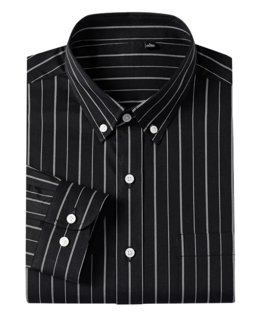 Chemise élégante en coton rayé