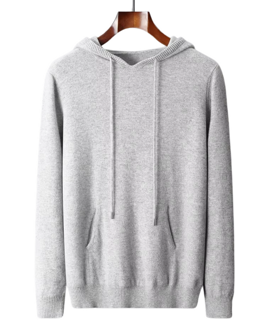 Pull à capuche en laine mérinos Sirlus
