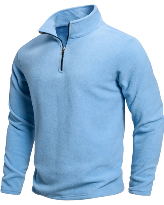 Pull zippé à manches longues