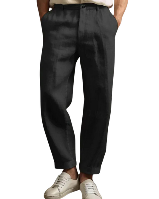 Pantalon de lin décontracté