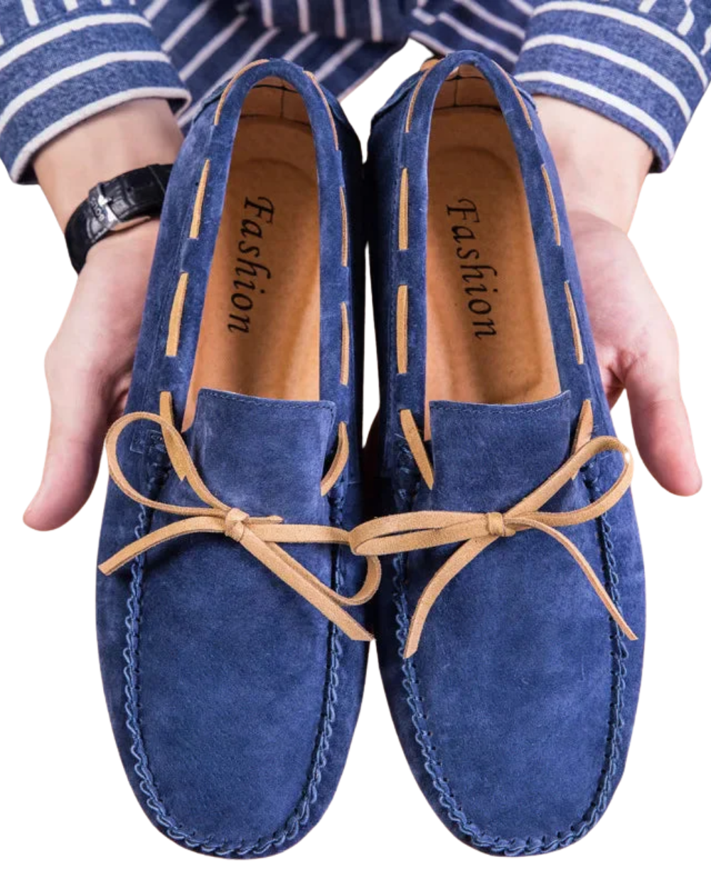 Mocassins en daim souple