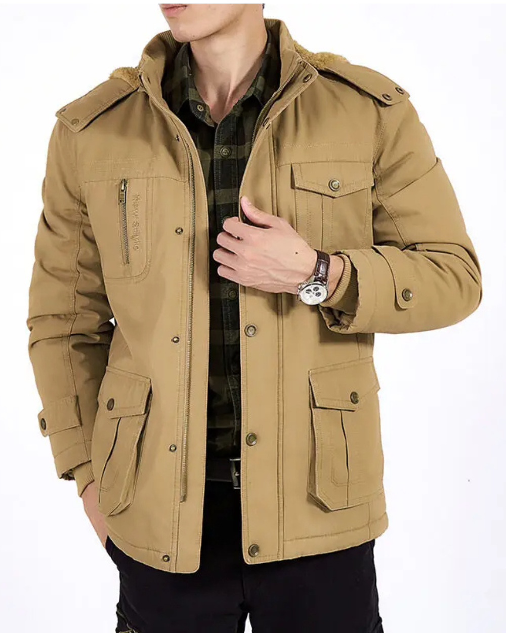 Elégante veste bombardier matelassée