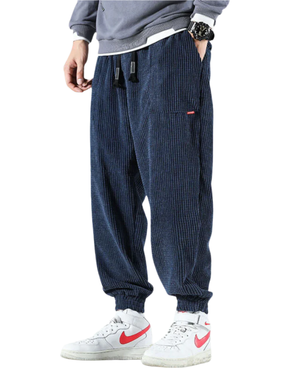 Pantalon en velours côtelé Alloro