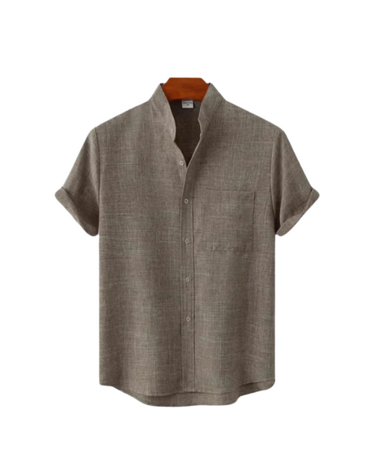 Venetië - Chemise en lin à manches courtes