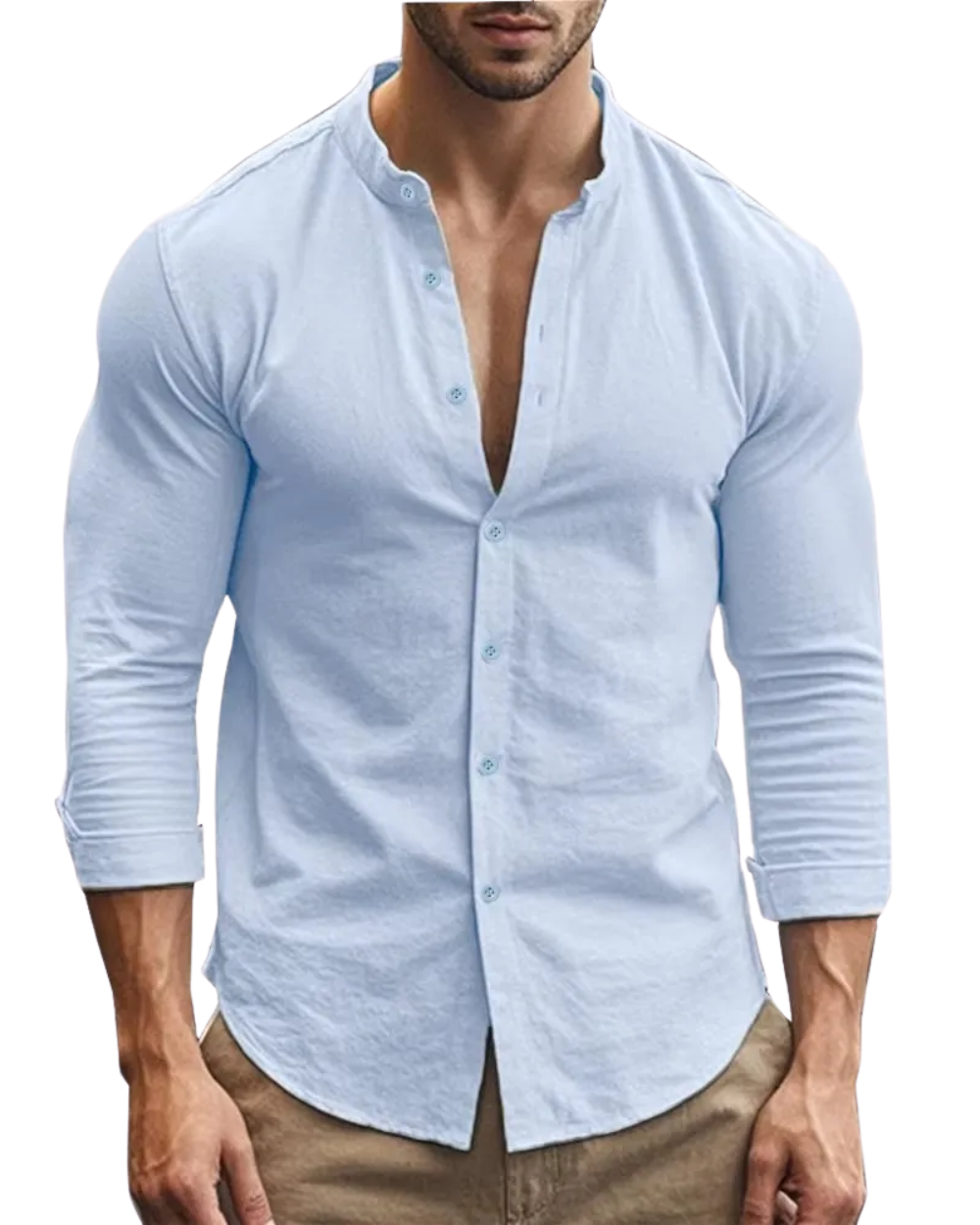 Chemise d'été décontractée en coton et lin