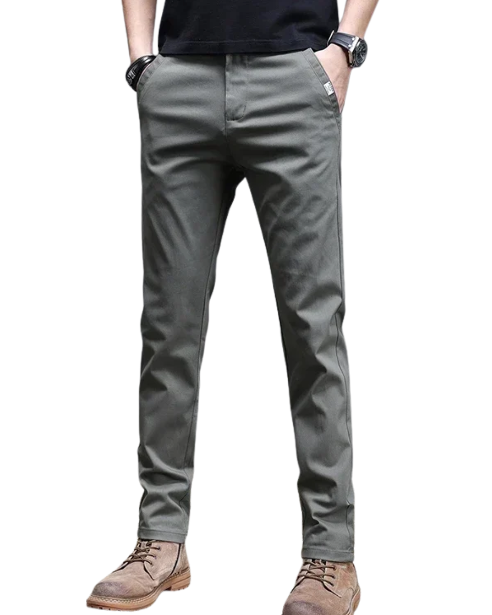 Pantalon en coton décontracté