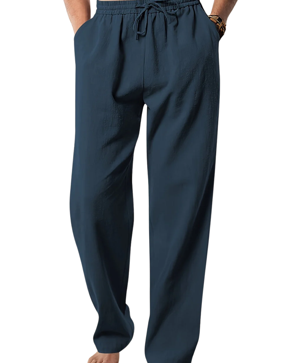 Pantalon d'été décontracté en lin