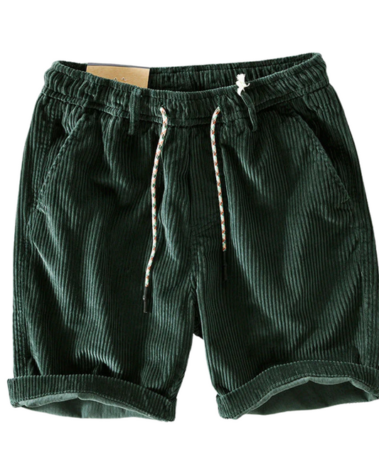 Short en velours côtelé