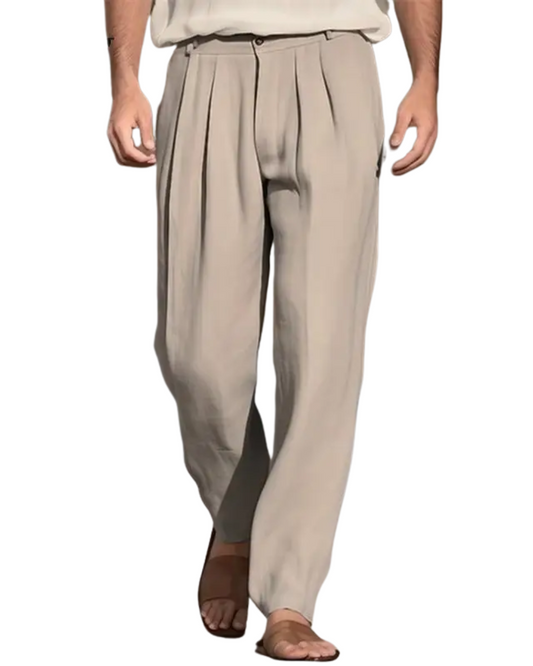 Pantalon de lin décontracté