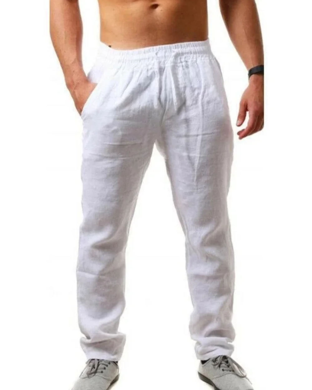 Pantalon en lin respirant