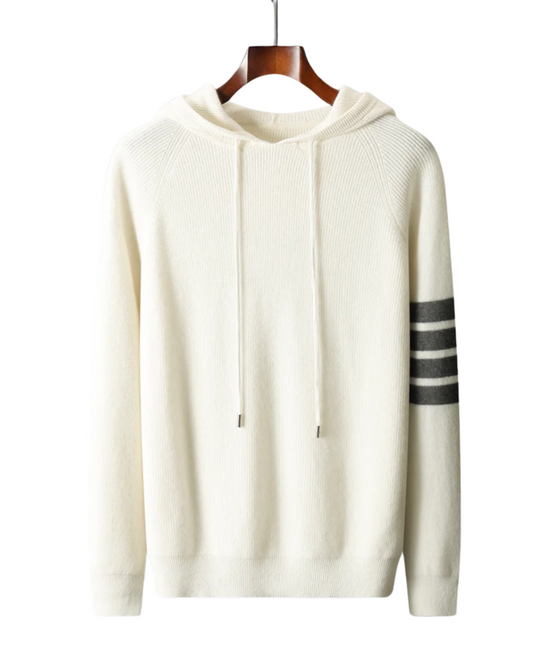 Pull à capuche en laine mérinos Arezzo