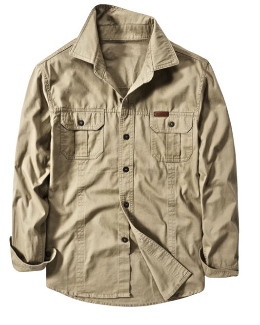Chemise cargo en coton