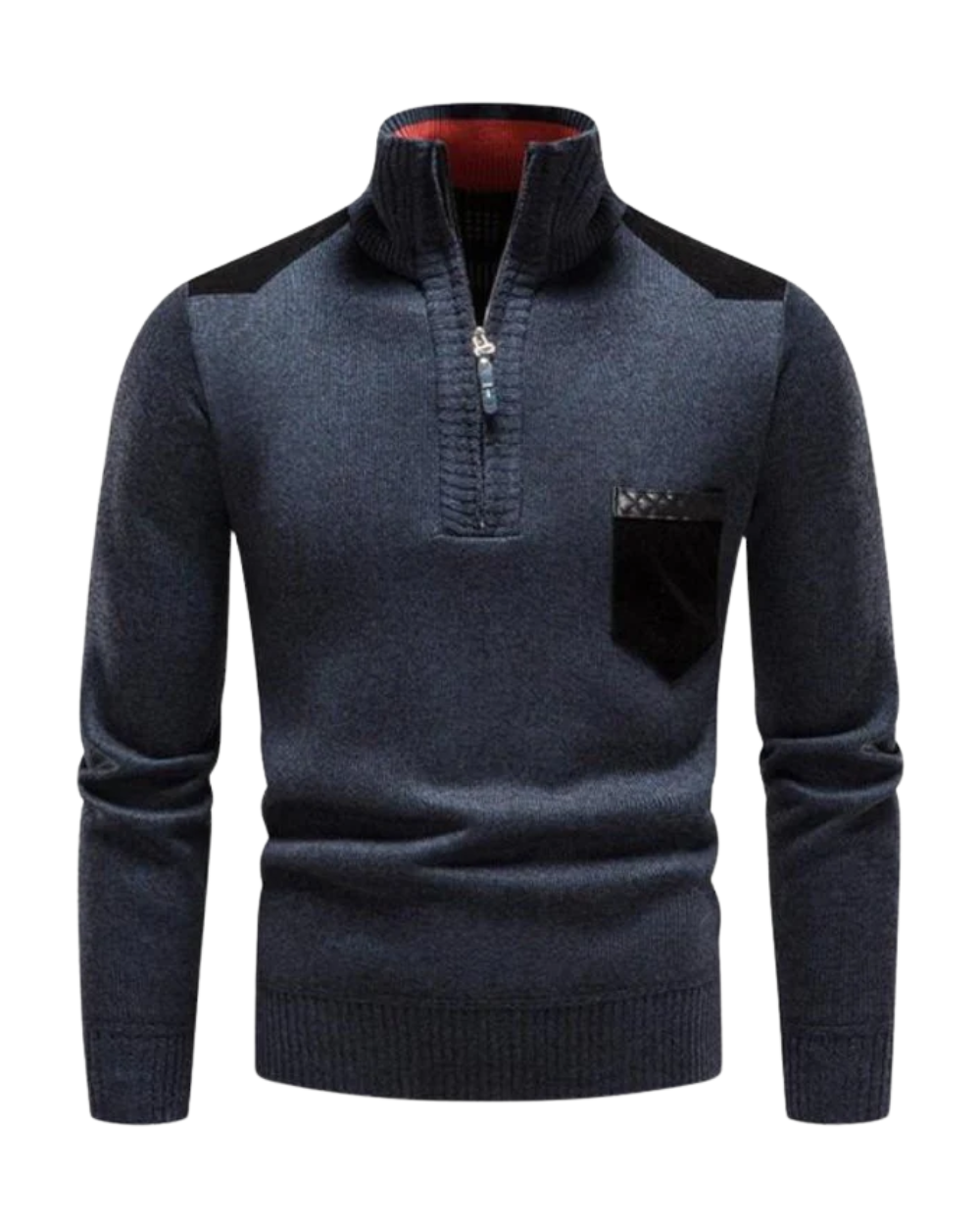 Pull en laine avec fermeture éclair