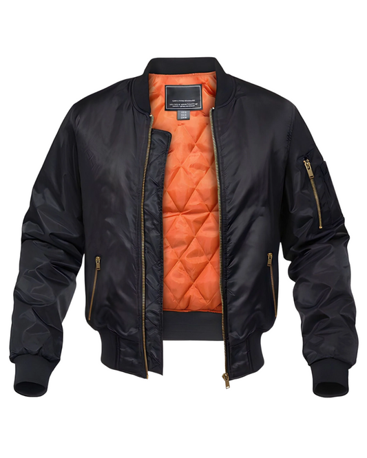Elégante veste bombardier matelassée