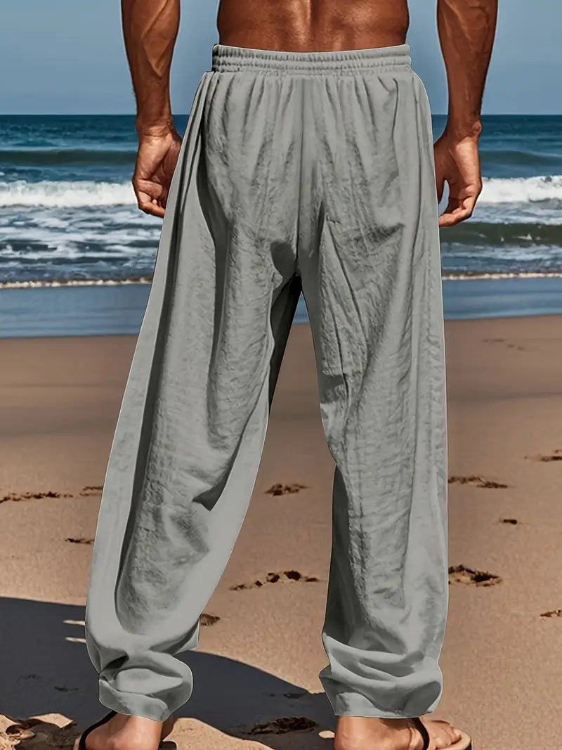 Pantalon de lin décontracté