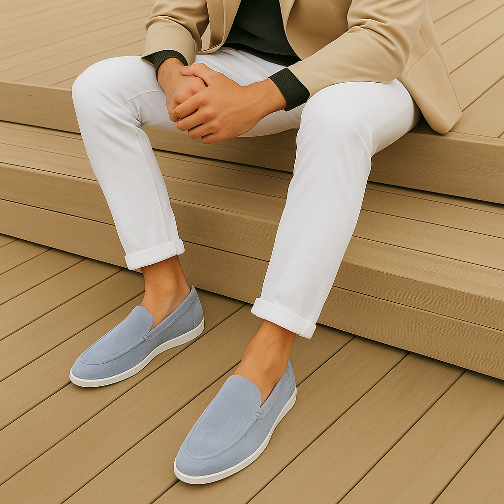 Mocassins élégants en daim