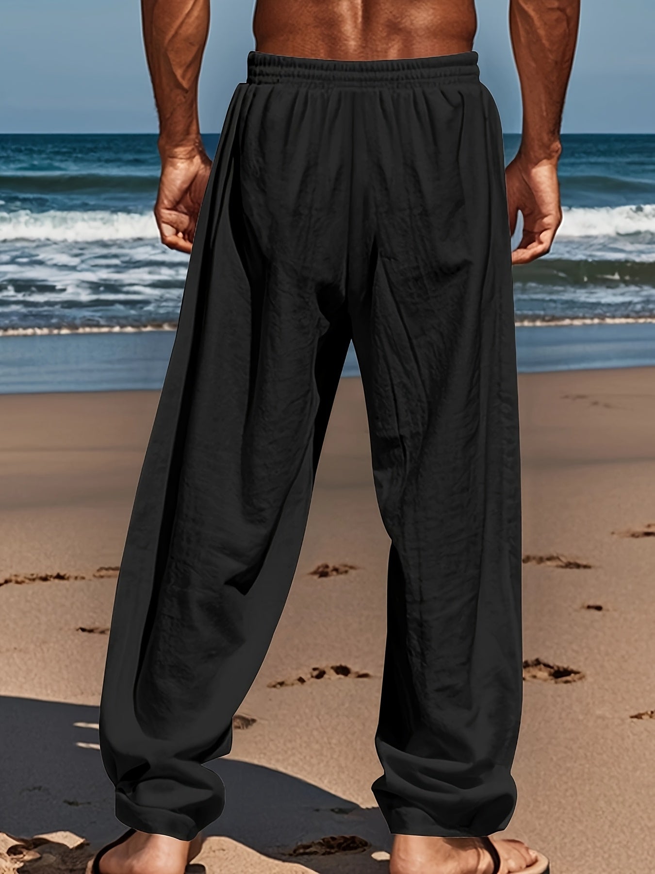 Pantalon de lin décontracté