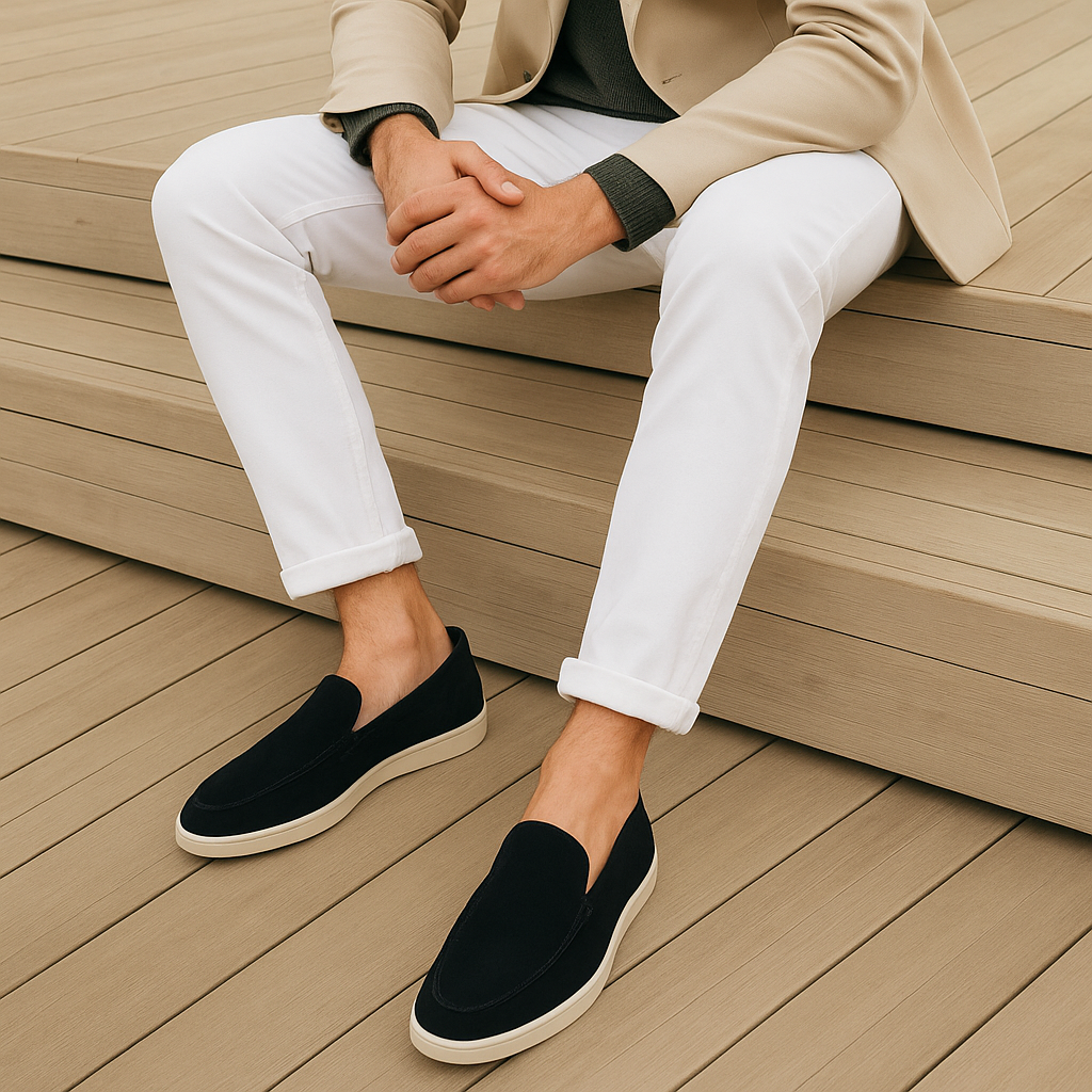 Mocassins élégants en daim