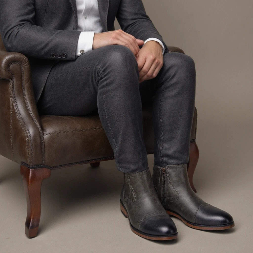 Bottes Chelsea en cuir