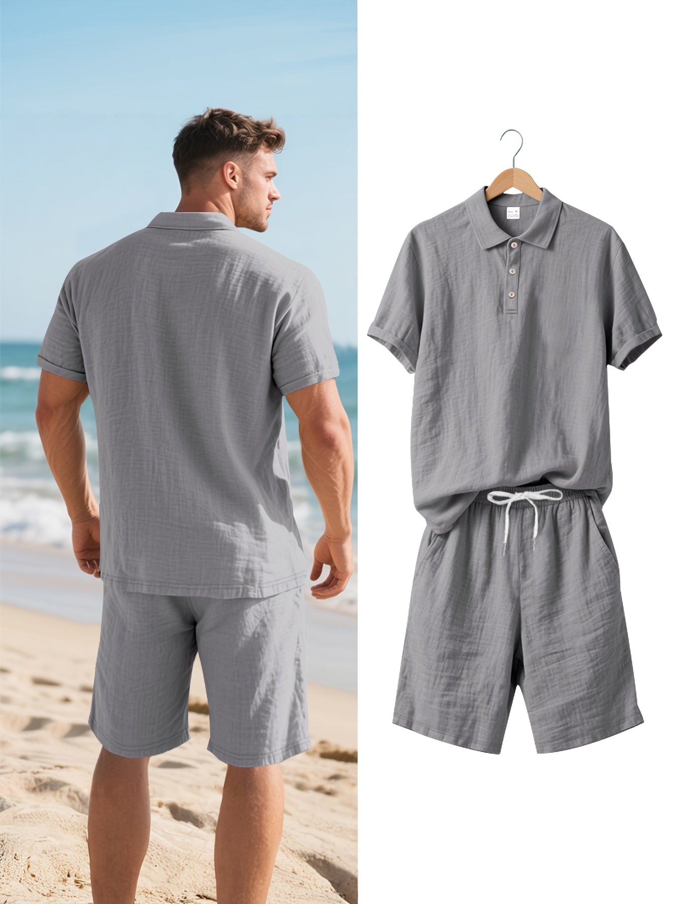 Ensemble pour hommes en lin