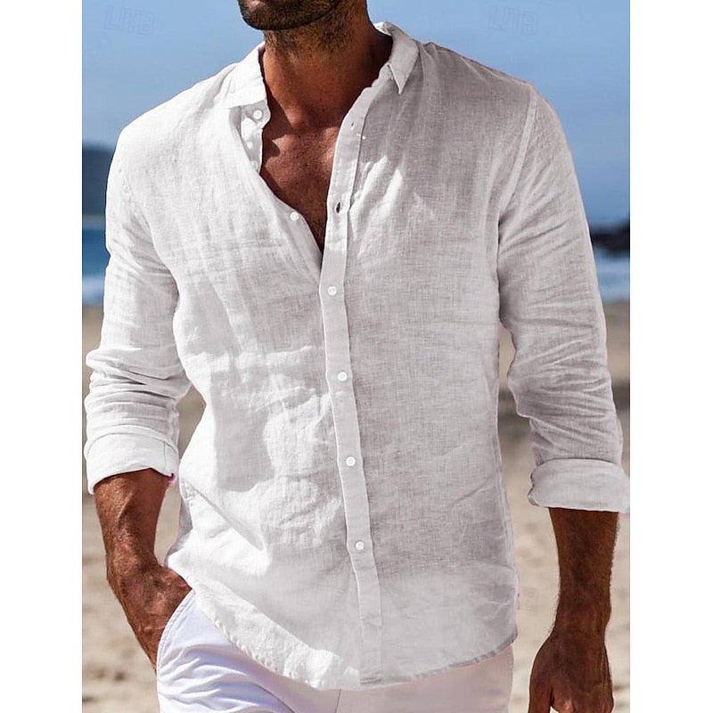 Chemise décontractée en lin