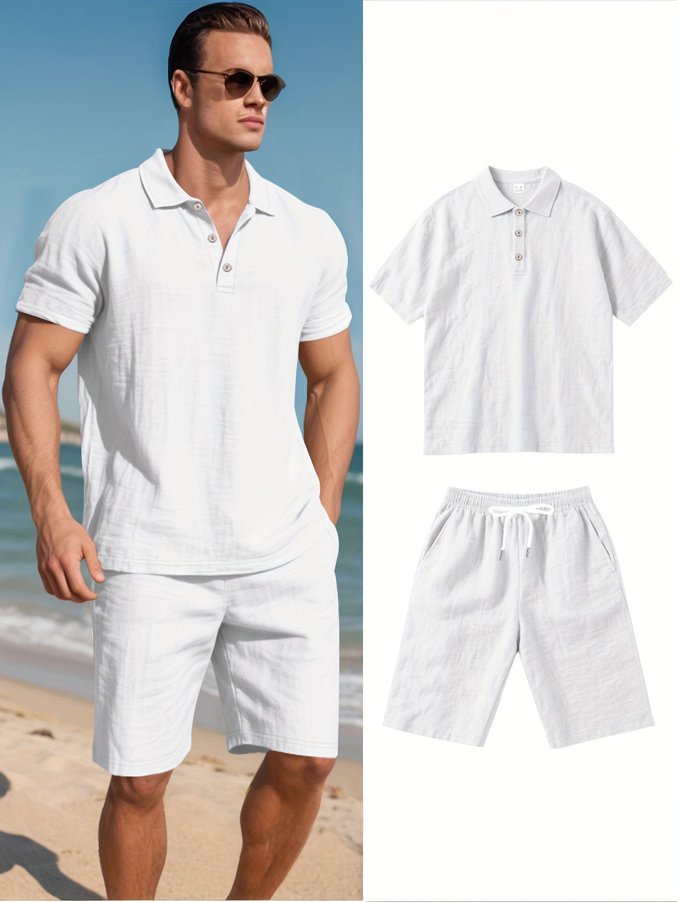 Ensemble pour hommes en lin