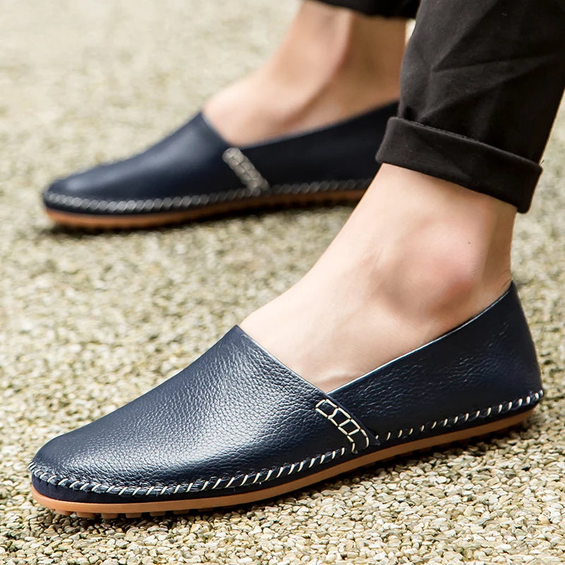 Mocassins en cuir léger