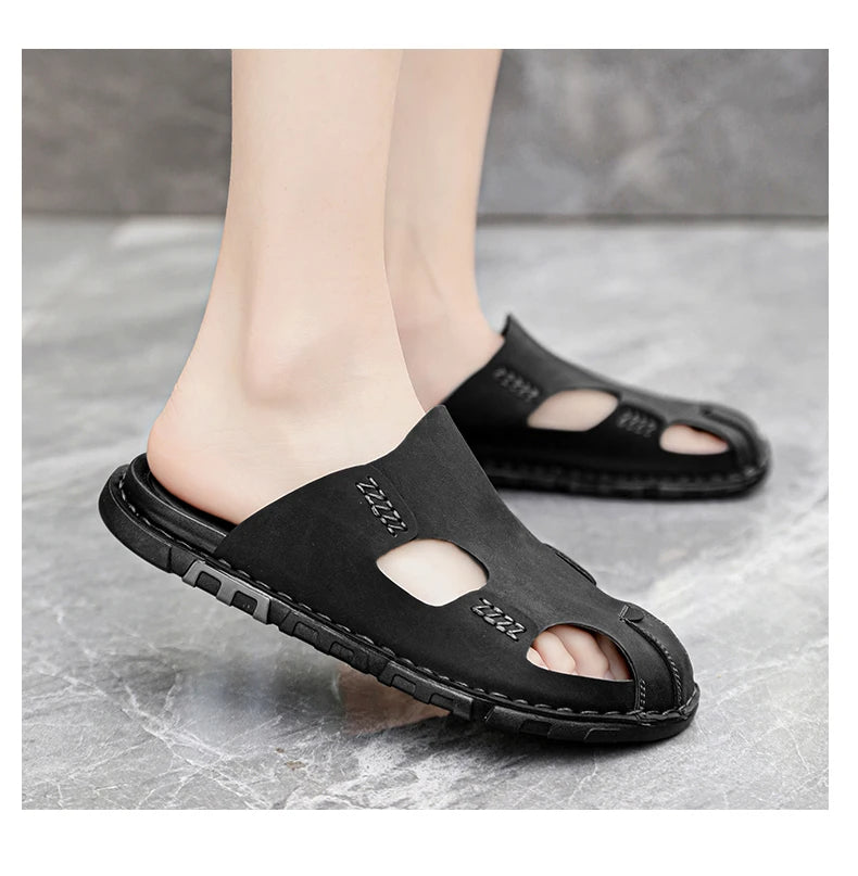 Sandales en cuir
