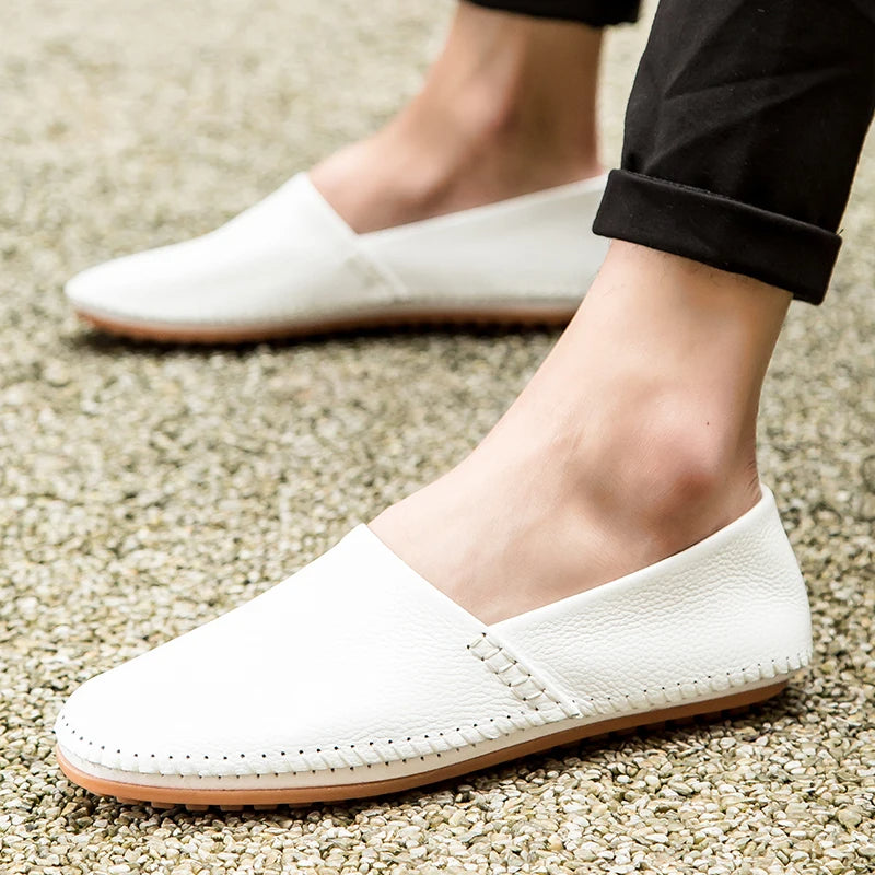 Mocassins en cuir léger