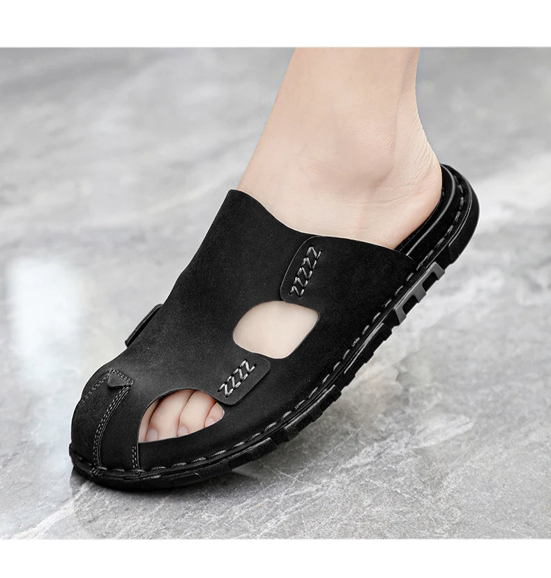Sandales en cuir
