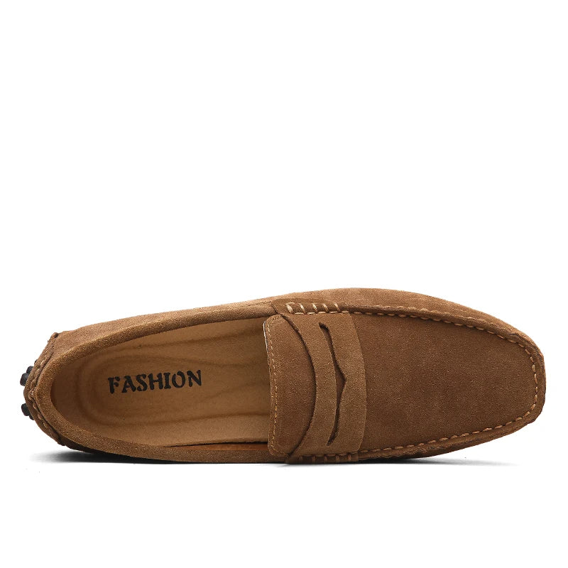Mocassins décontractés en daim