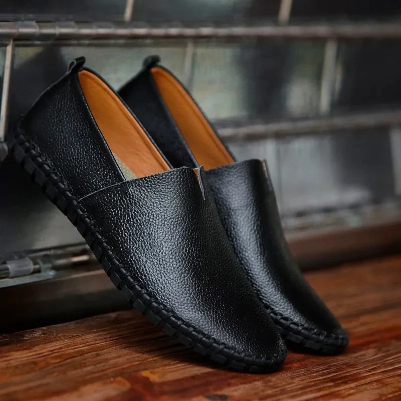 Mocassins en cuir respirant