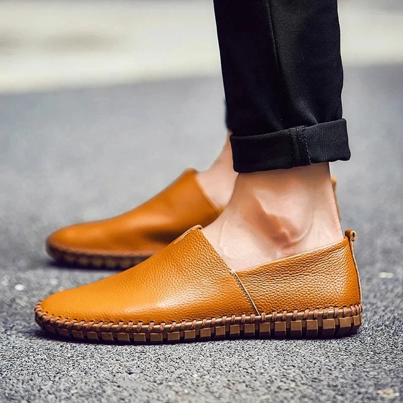 Mocassins en cuir respirant