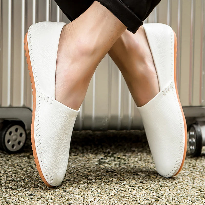 Mocassins en cuir léger