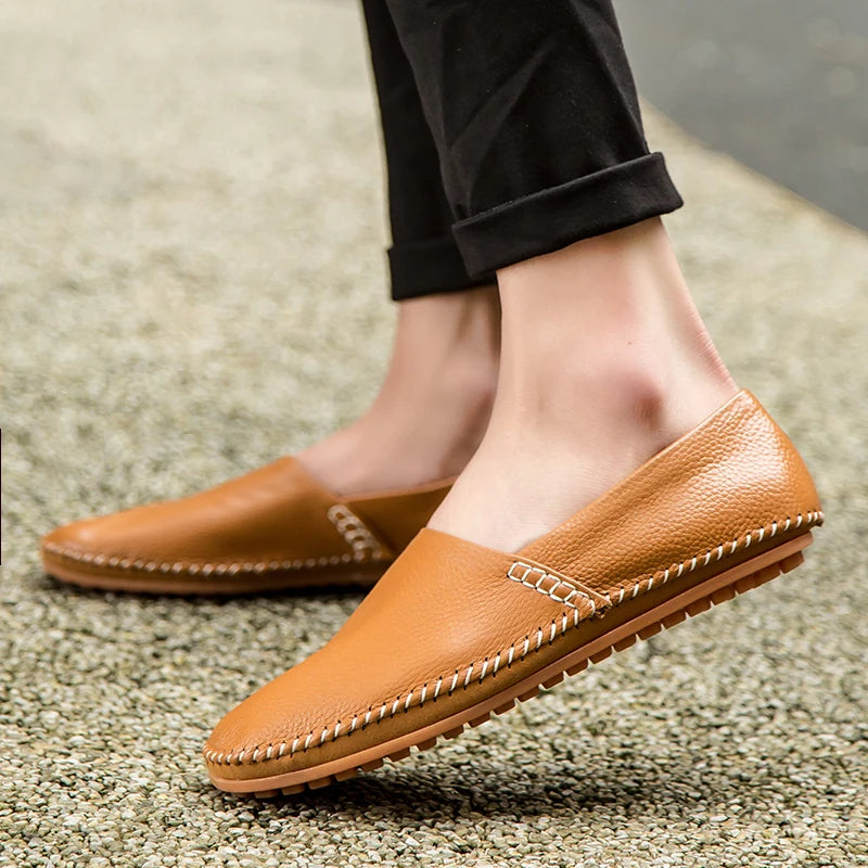 Mocassins en cuir léger