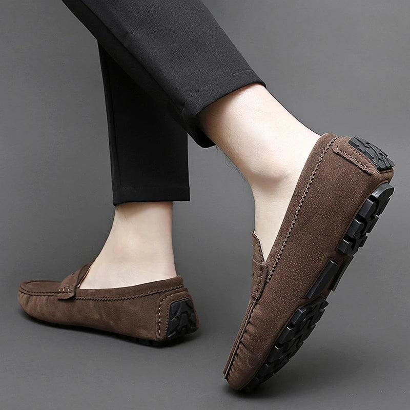 Mocassins en daim