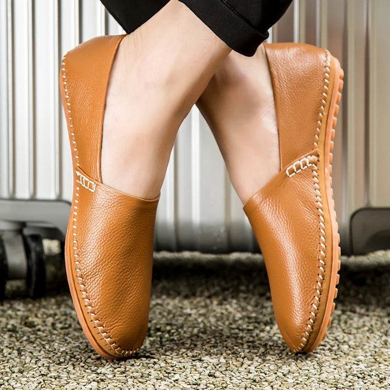 Mocassins en cuir léger