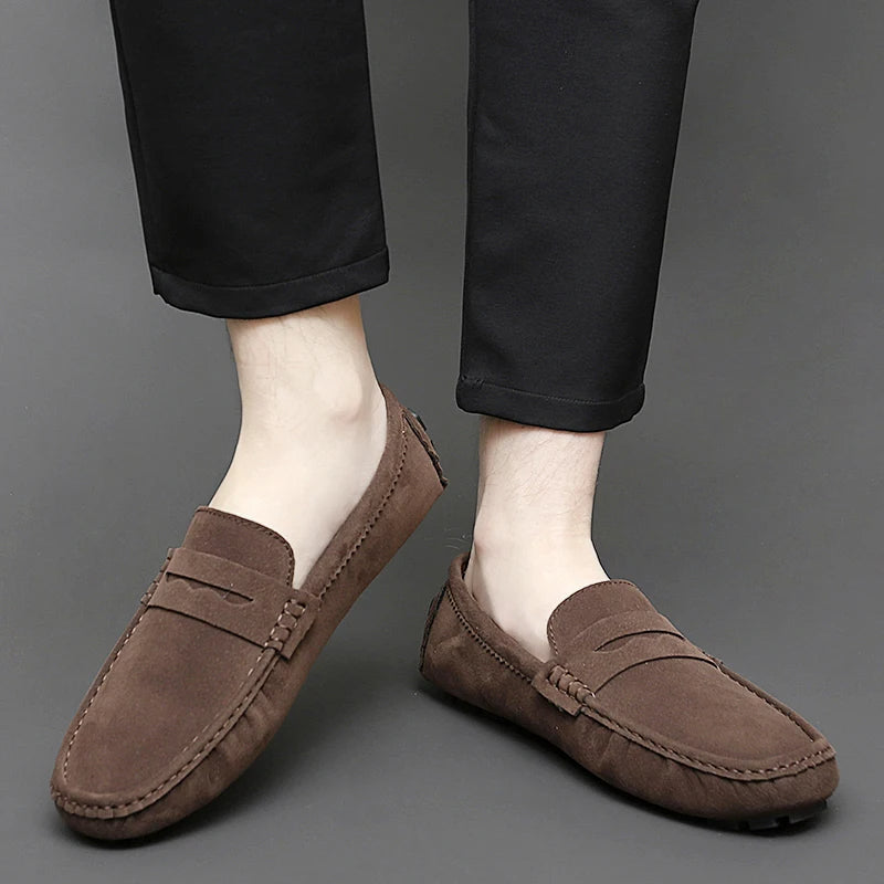Mocassins en daim