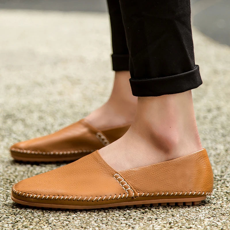 Mocassins en cuir léger
