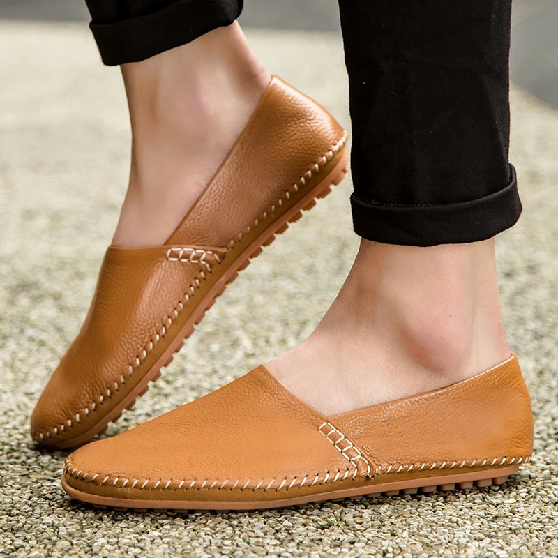 Mocassins en cuir léger