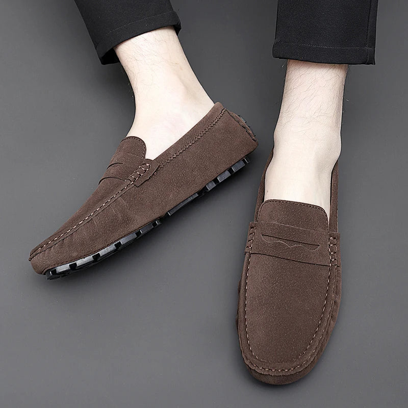 Mocassins en daim