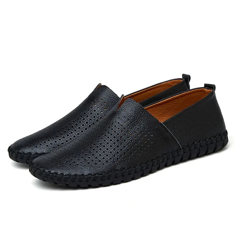 Mocassins en cuir respirant