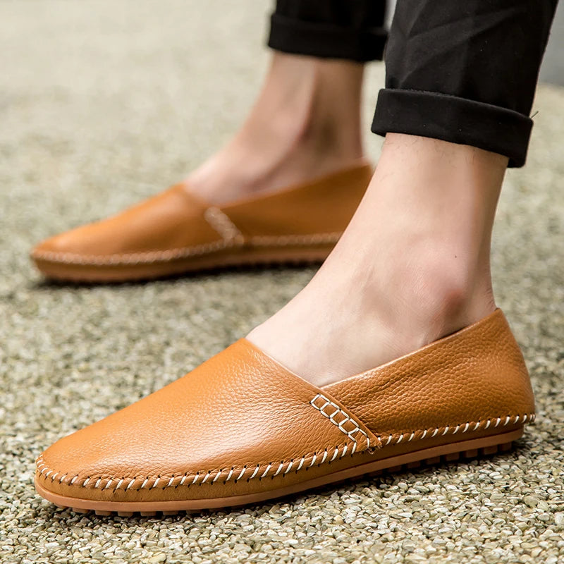 Mocassins en cuir léger